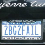 2BG2FAIL – guess who has this license plate!