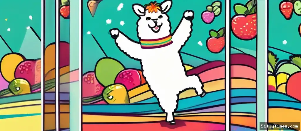 Alpaca Named Bake Does Victory Dance Every Time He Eats