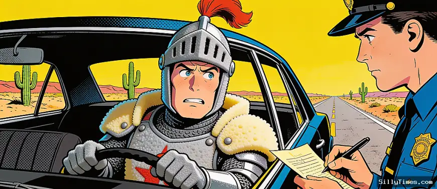 Knight to D4: LARPer Busted for Speeding to Battle