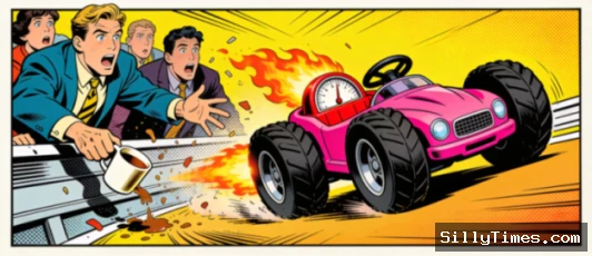 Pink Toddler Car Goes Full Fast & Furious