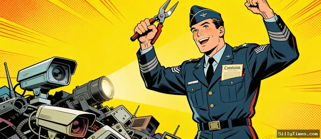 Engineer Cuts Down 13 Cameras, Cites Constitution